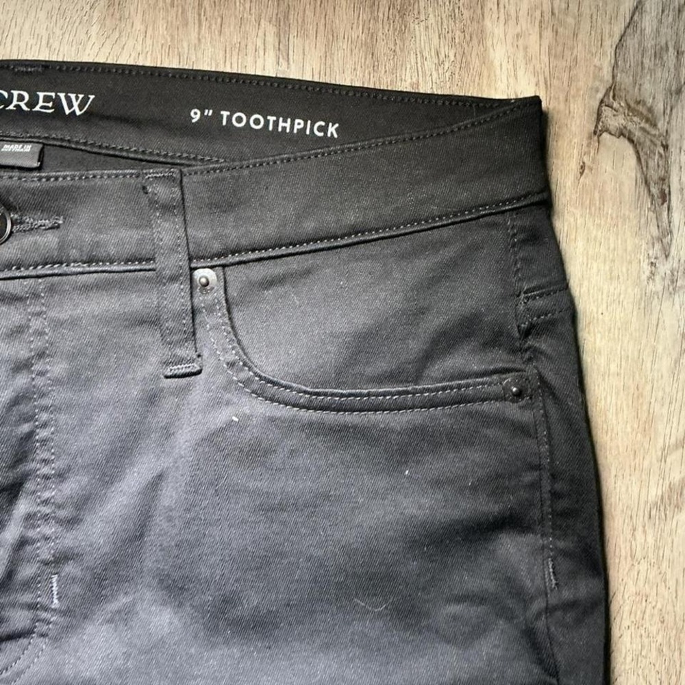 J.Crew black toothpick jeans Size 30" - Picture 4 of 4